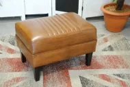 Schapenleren hocker.