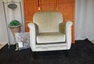 Fauteuil in stof met showroomkorting.